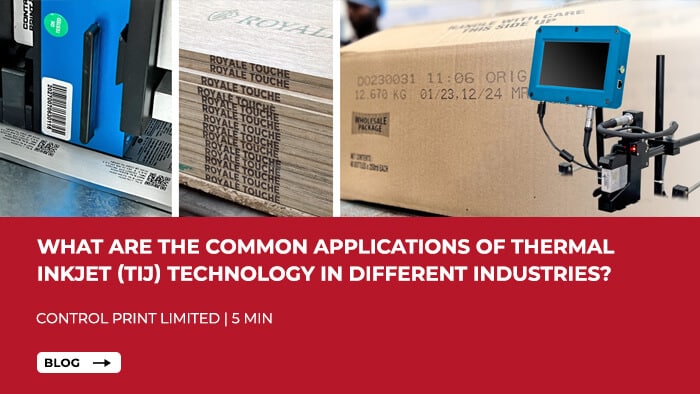 What are the common applications of Thermal InkJet (TIJ) technology in different industries?