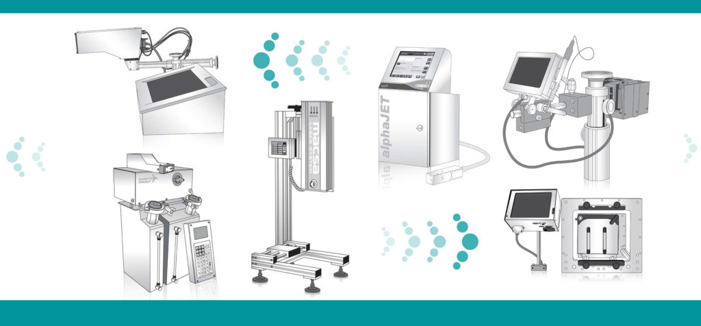 The range of coding and marking equipment at Control Print